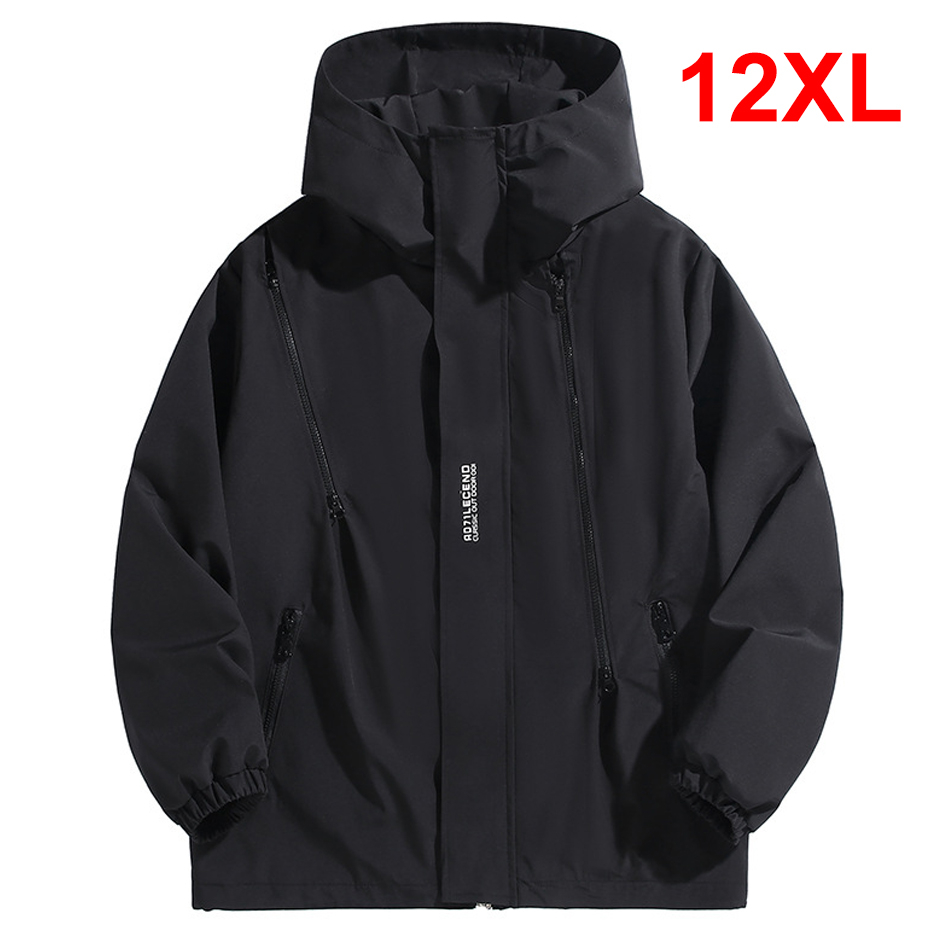 Outdoor Sport Waterproof Jacket - 10XL 12XL Plus Size Windbreaker Men