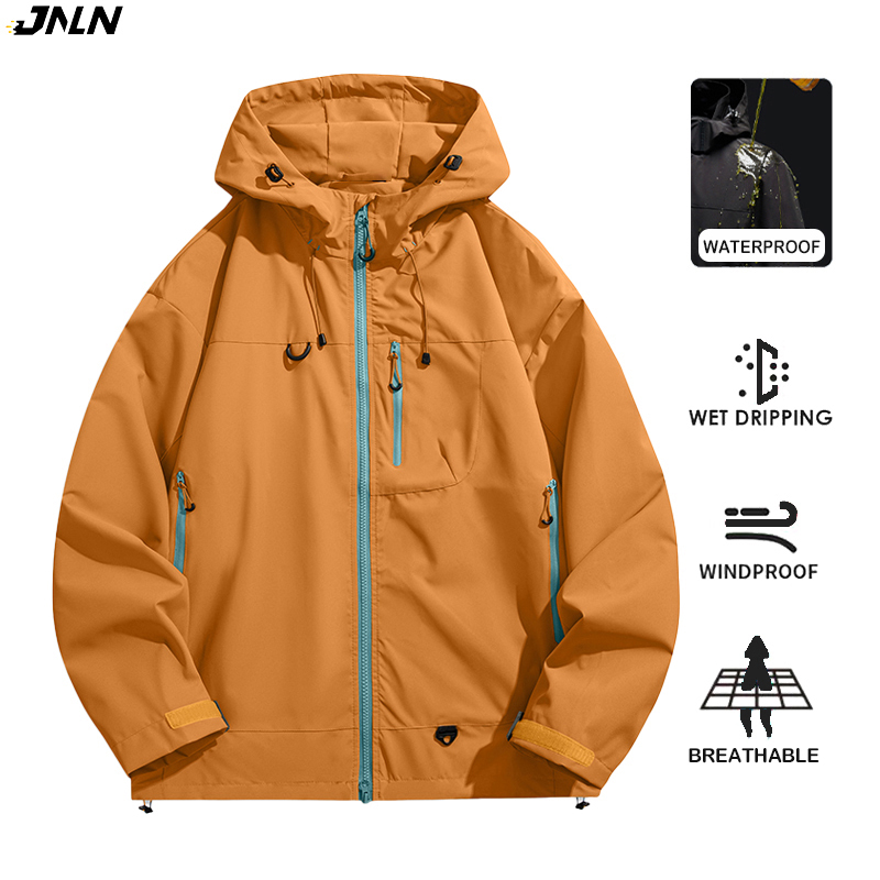 Outdoor Sport Waterproof Jacket - JNLN Men's Women's Waterproof Hiking Jacket