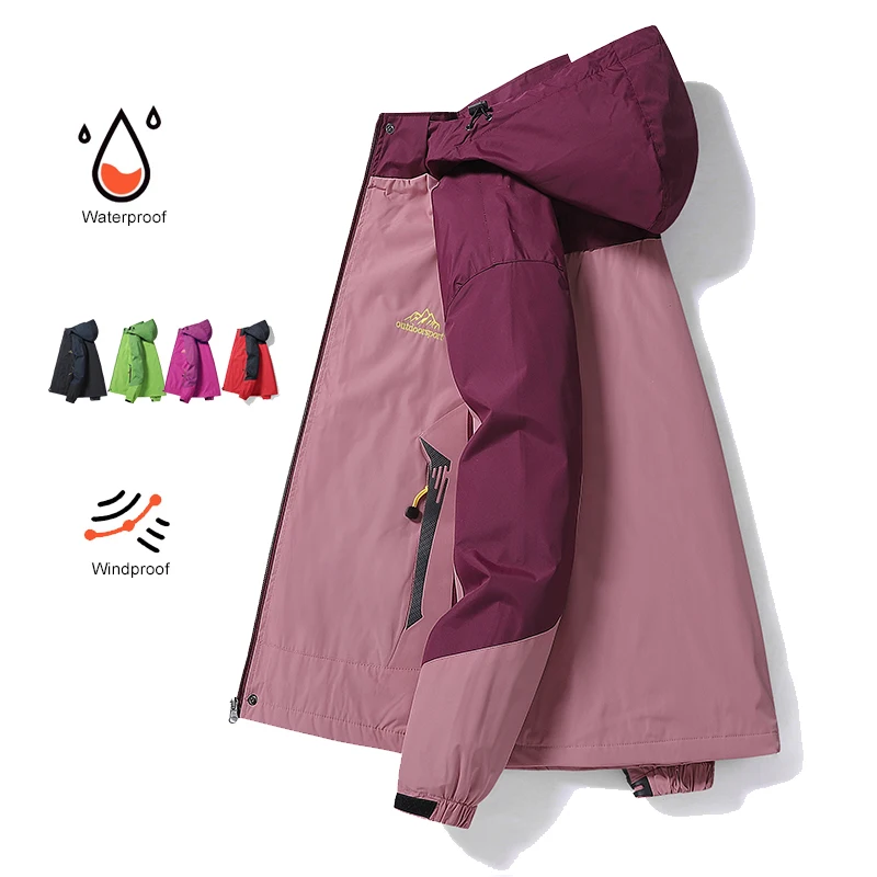 Outdoor Sport Waterproof Jacket - Women Spring Trekking Jacket Outdoor Hiking