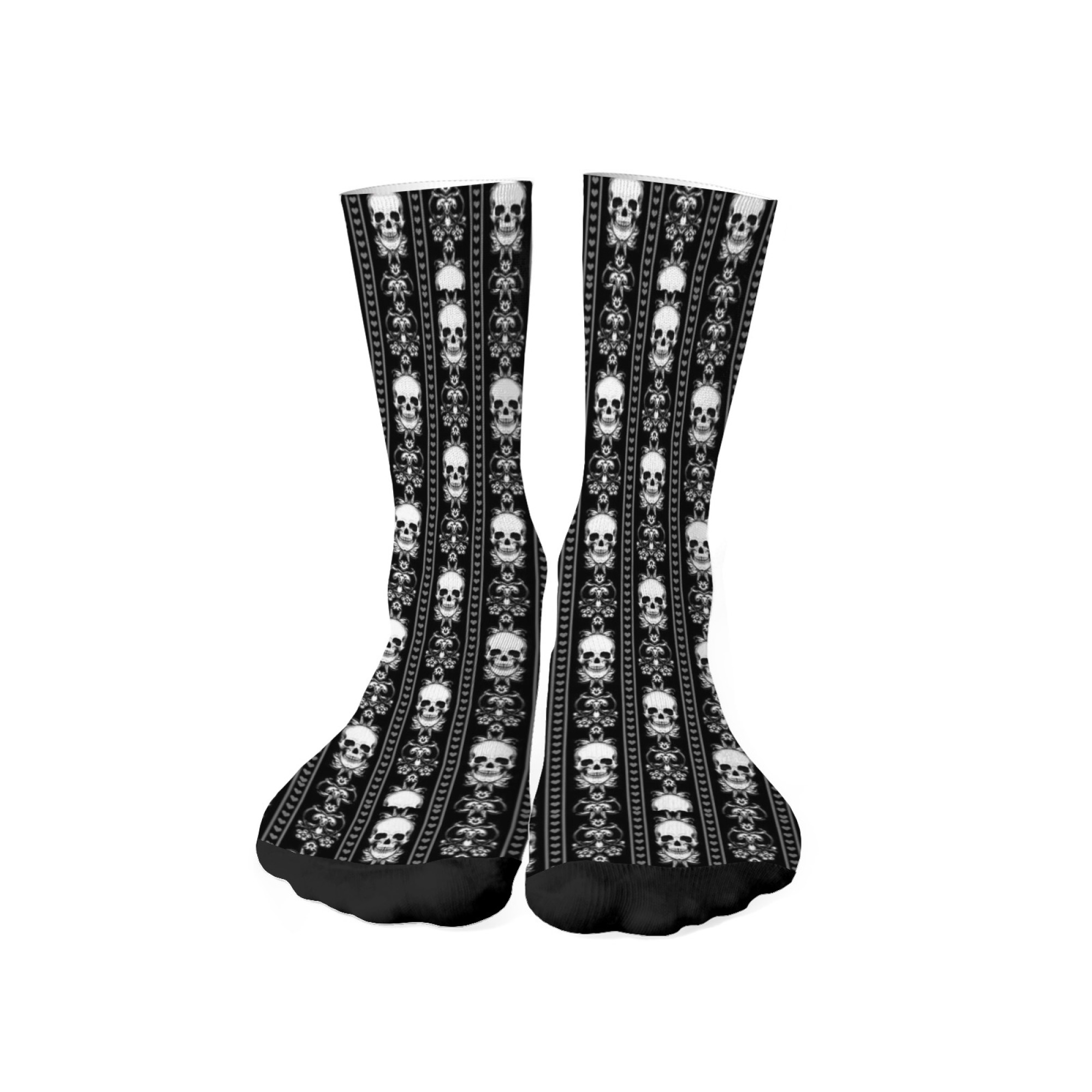 Retro Baroque Vine Skull Socks - Outdoor Sport Hose ulasan dan harga