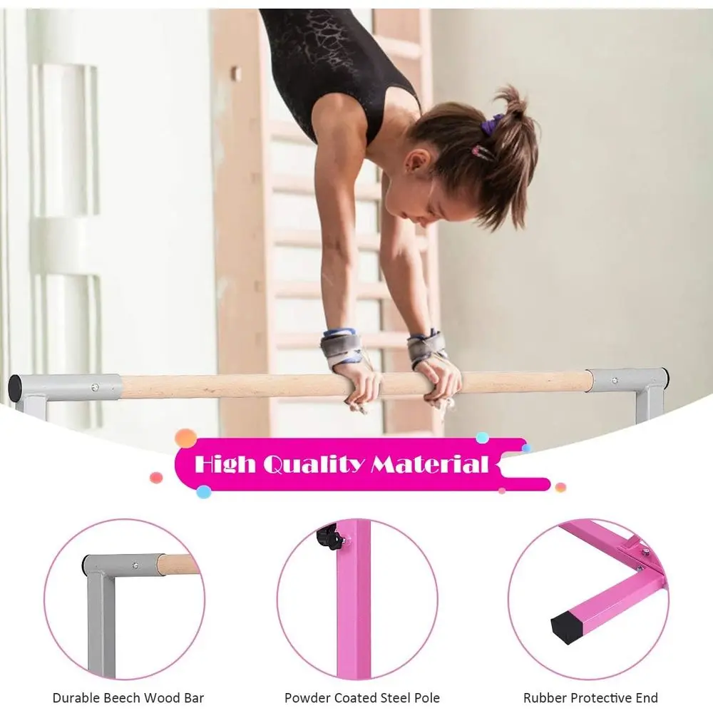 Adjustable Height Junior Gymna - Gymnastic Bar Home ulasan dan harga