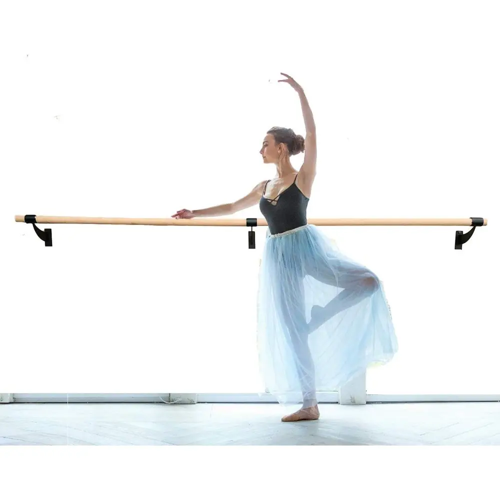 Fixed Height Wall Mount Ballet - Gymnastic Bar Home ulasan dan harga