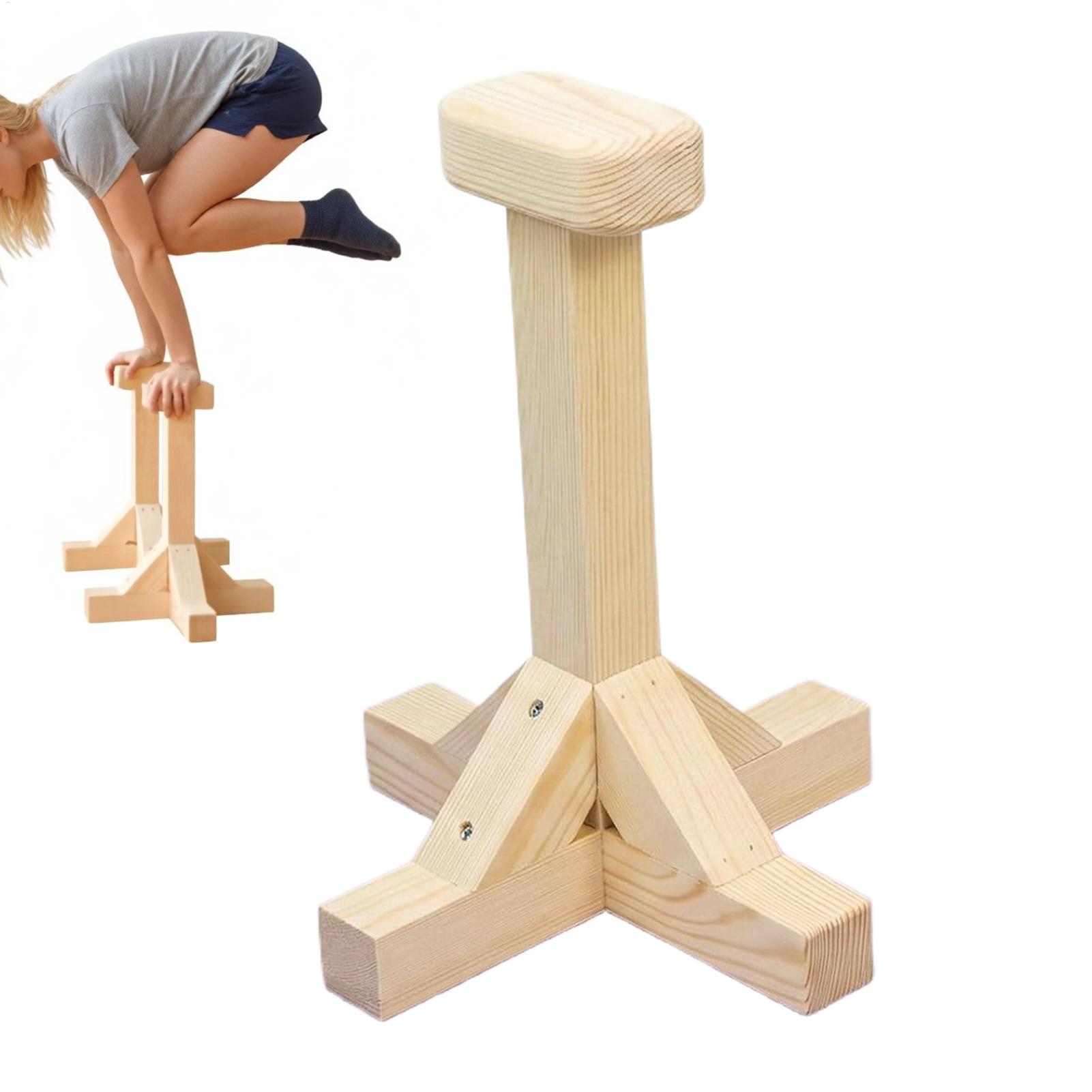 Handstand Bar Wooden Ergonomic - Gymnastic Bar Home ulasan dan harga