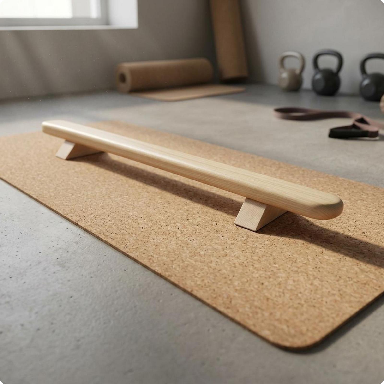 Wooden Gymnastics Bar with Rou - Gymnastic Bar Home ulasan dan harga